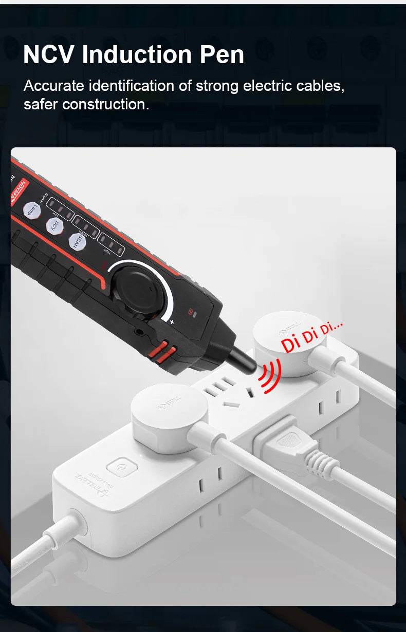 Network Cable Tracker NOYAFA NF-8209S Lan Measure Tester Network Tools LCD Display Measure Length Wiremap Tester Cable Tracker