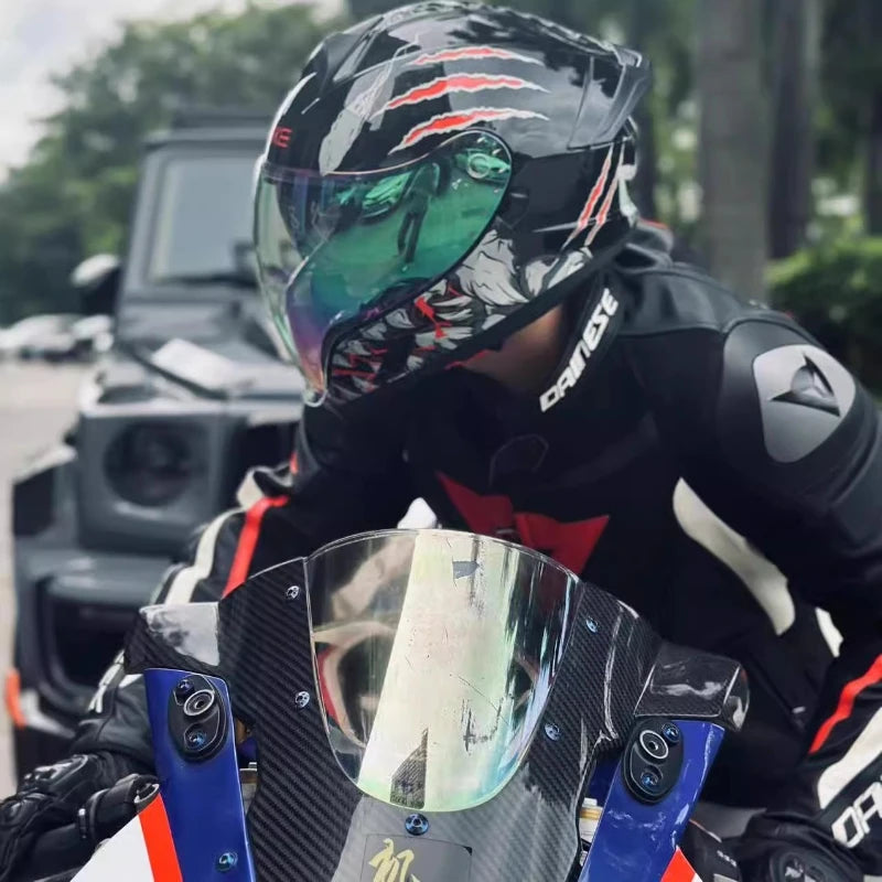 Motorcycle Flip Up Helmet Dual Sunvisor DOT Cascos Full Face Helmet for Adventure Motorcycle Street Sport Bike Helmet  M-XXL