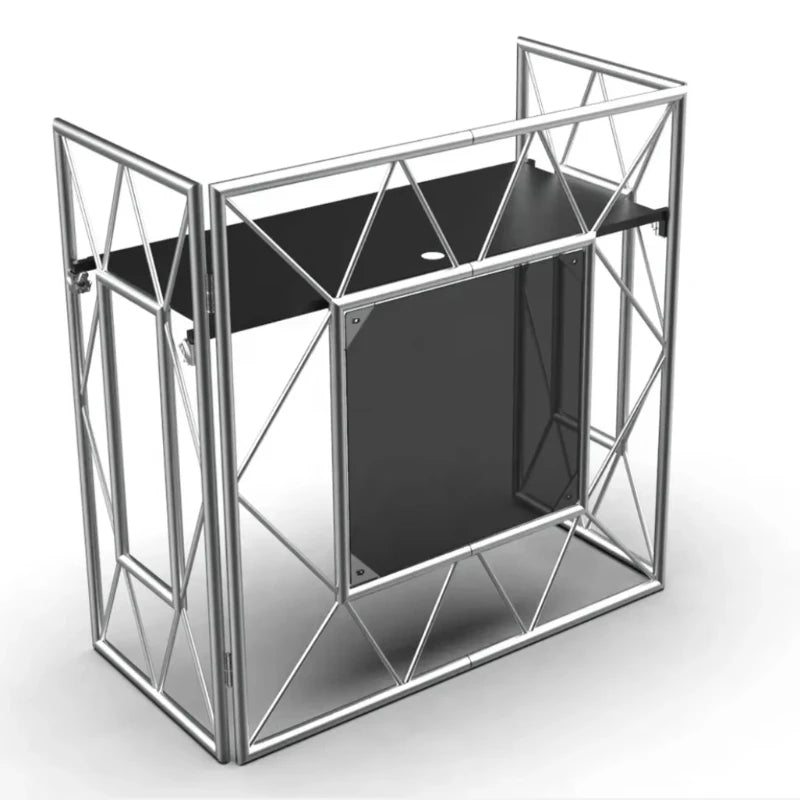 Portable DJ table Adjustable height Aluminum stage performance Music event and truss display