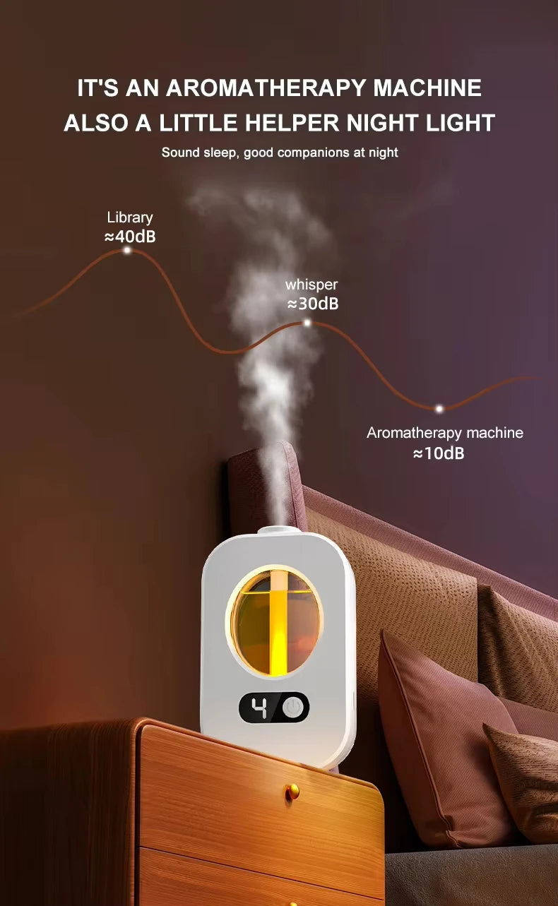 Mini Ultrasonic Essential Oil Diffuser Machine Aromatherapy Humidifier Quiet Automatic Sprayer Air Freshener for Home Office