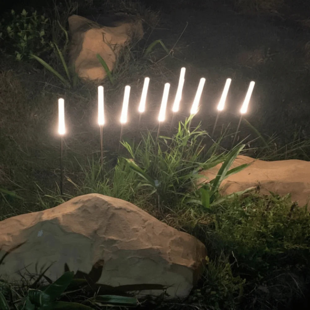 Reed Lamp Waterproof Landscape Lighting Acrylic Frosted Acrylic Rod Lawn Lamp Ground-Mounted LED Garden Lights Lawn