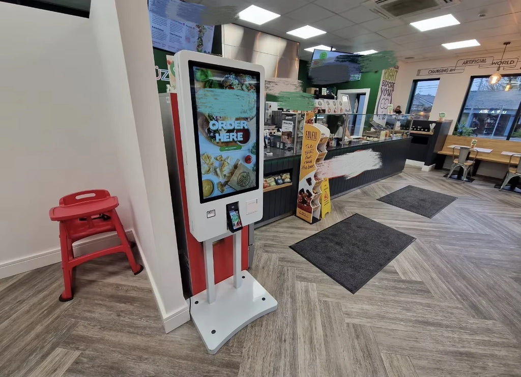 21.5 inch LCD Self-Service Kiosk Restaurant Payment System Touch Screen Ordering System