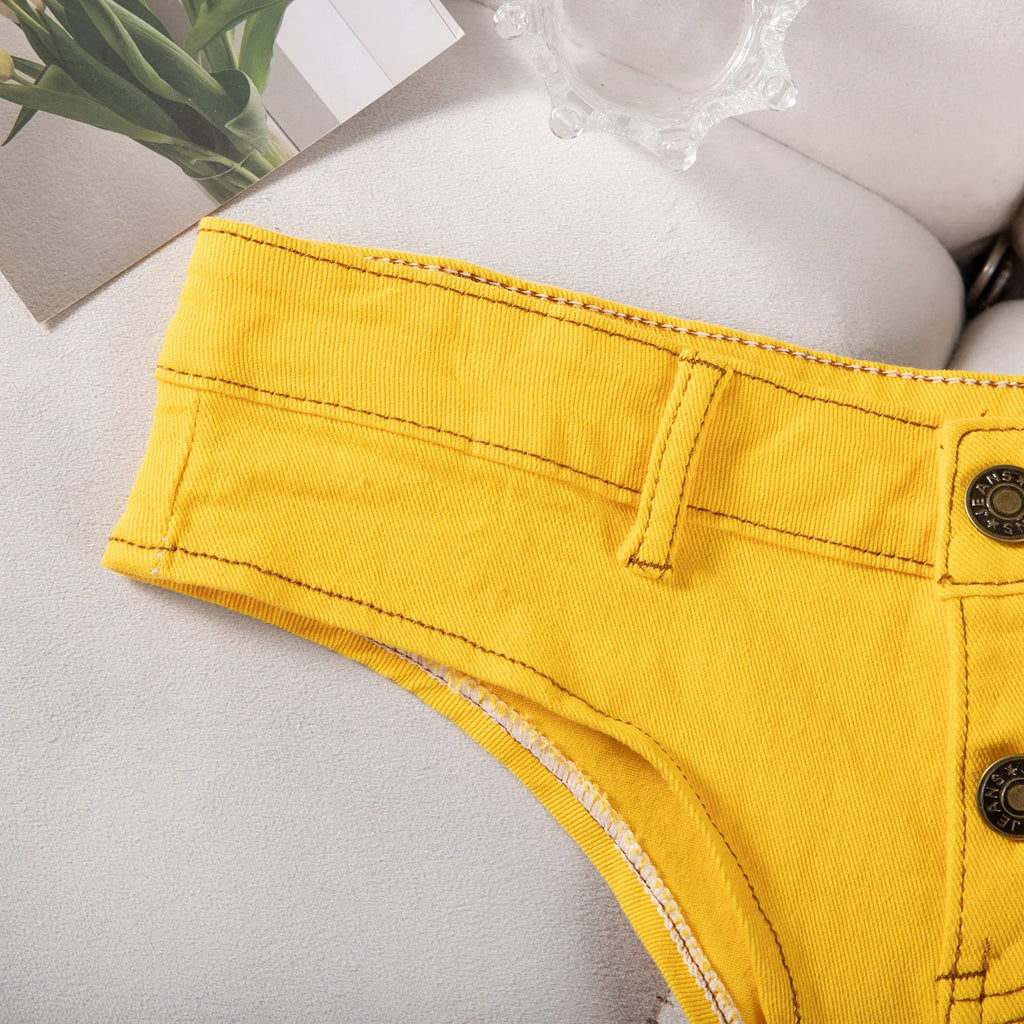 Sexy Low Waist Mini Denim Shorts Women Summer Beach Short Pants Jeans Woman Fashion Womens Club Party Jean Micro Shorts LTMW