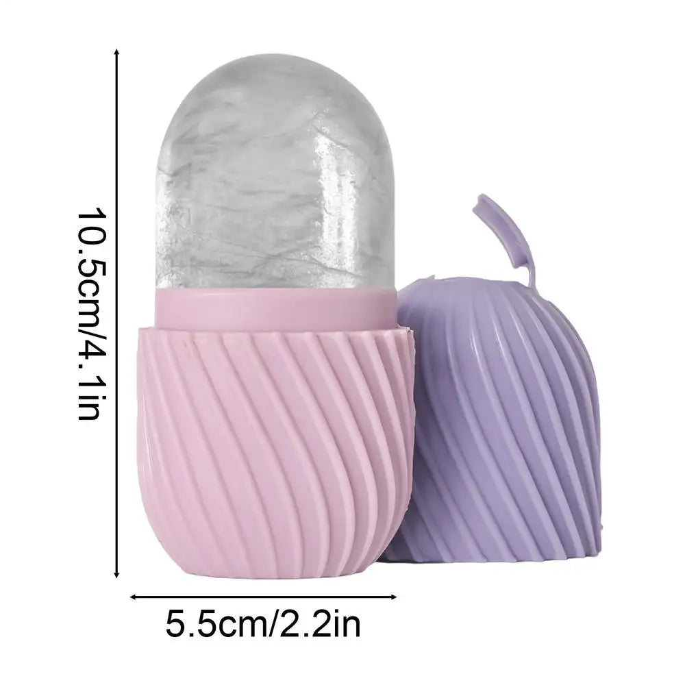 Face Ice Roller mold Beauty facial ice tray Massage silicone ice tray Facial Massager Face Lifting Beauty Skin Care Tools