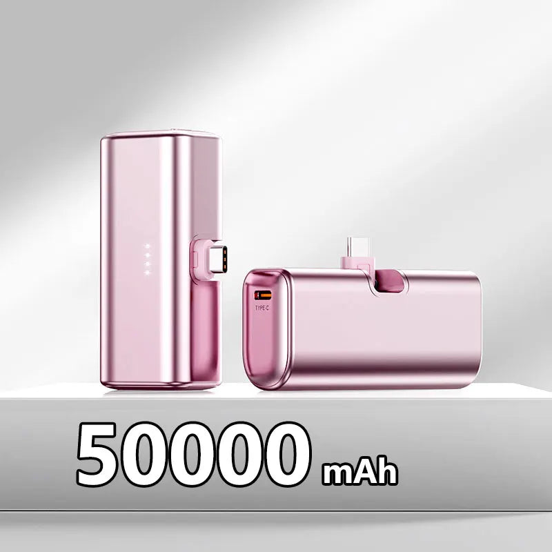 22.5W Fast Charging USB C Power Bank 500000mAh Mini Portable Charger for iPhone 15 16 Android Devices Travel Battery Pack