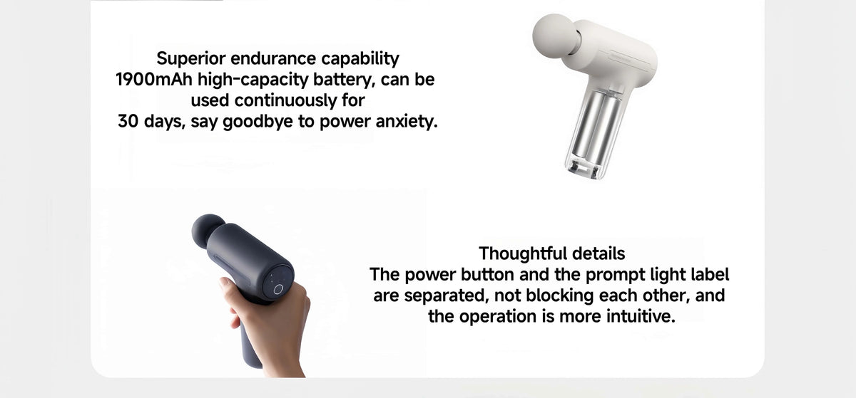 Mijia Mini Fascia Gun 3 Portable Muscle Massage Gun 12kg Thrust Brushless Silent Motor 3 Massager Heads Relax Body