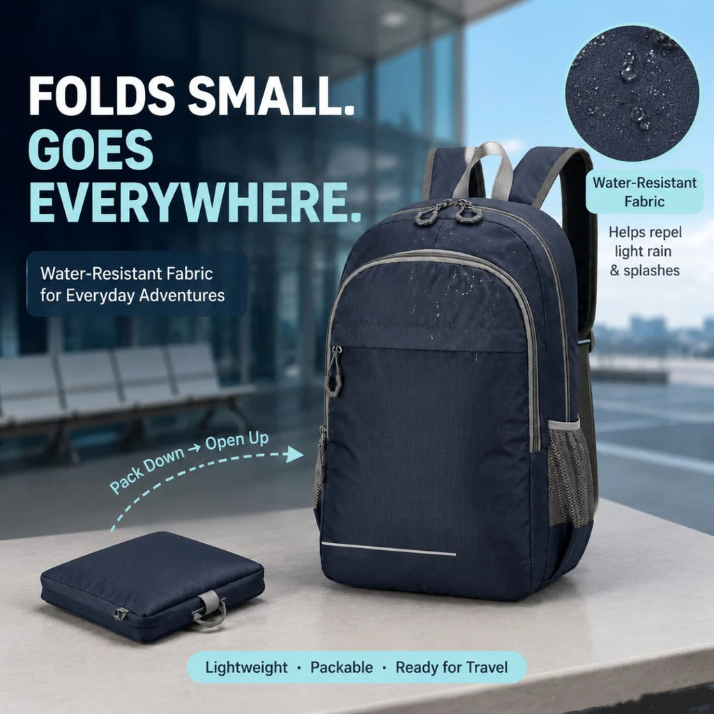 Men's Waterproof Outdoor Backpack Lightweight Hiking Bag Large Capacity Foldable Camping Travel Backpack for Men Organizer Bags