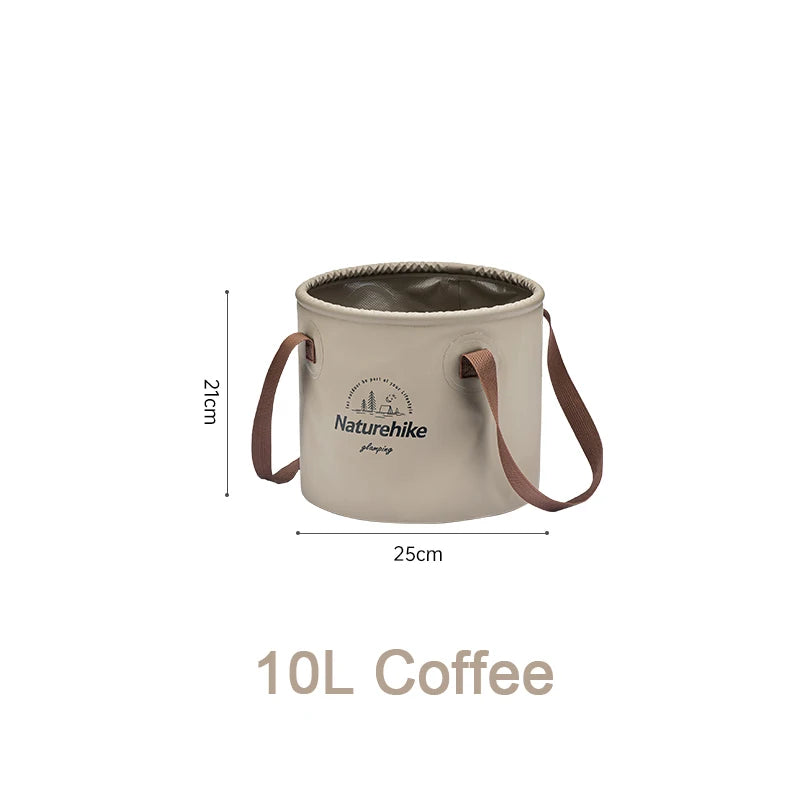 Naturehike Outdoor Camping Portable Waterproof Foldable Round Bucket Travel Wash Basin Camping Gear Multitool