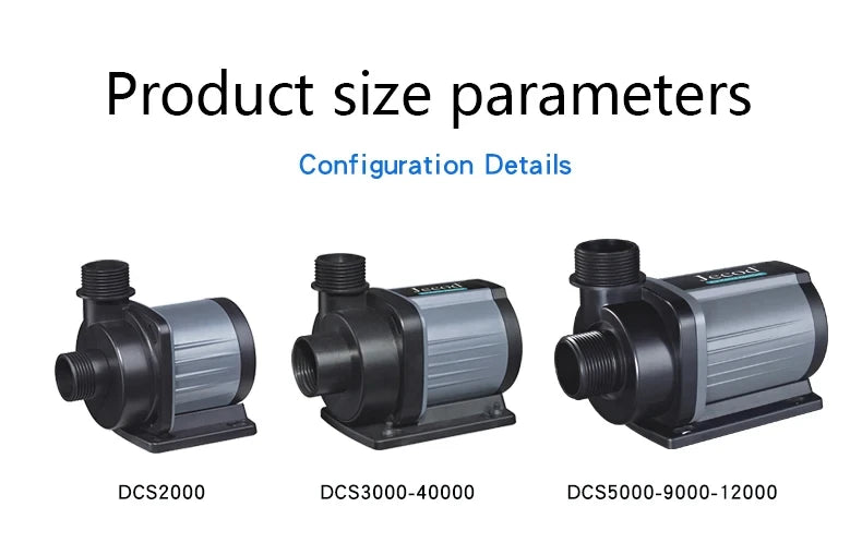 Jecod Jebao 100-240V DC Marine DC Submersible Pump Super Quite Circulation Return Pump 10 Speed Flow Adjustment