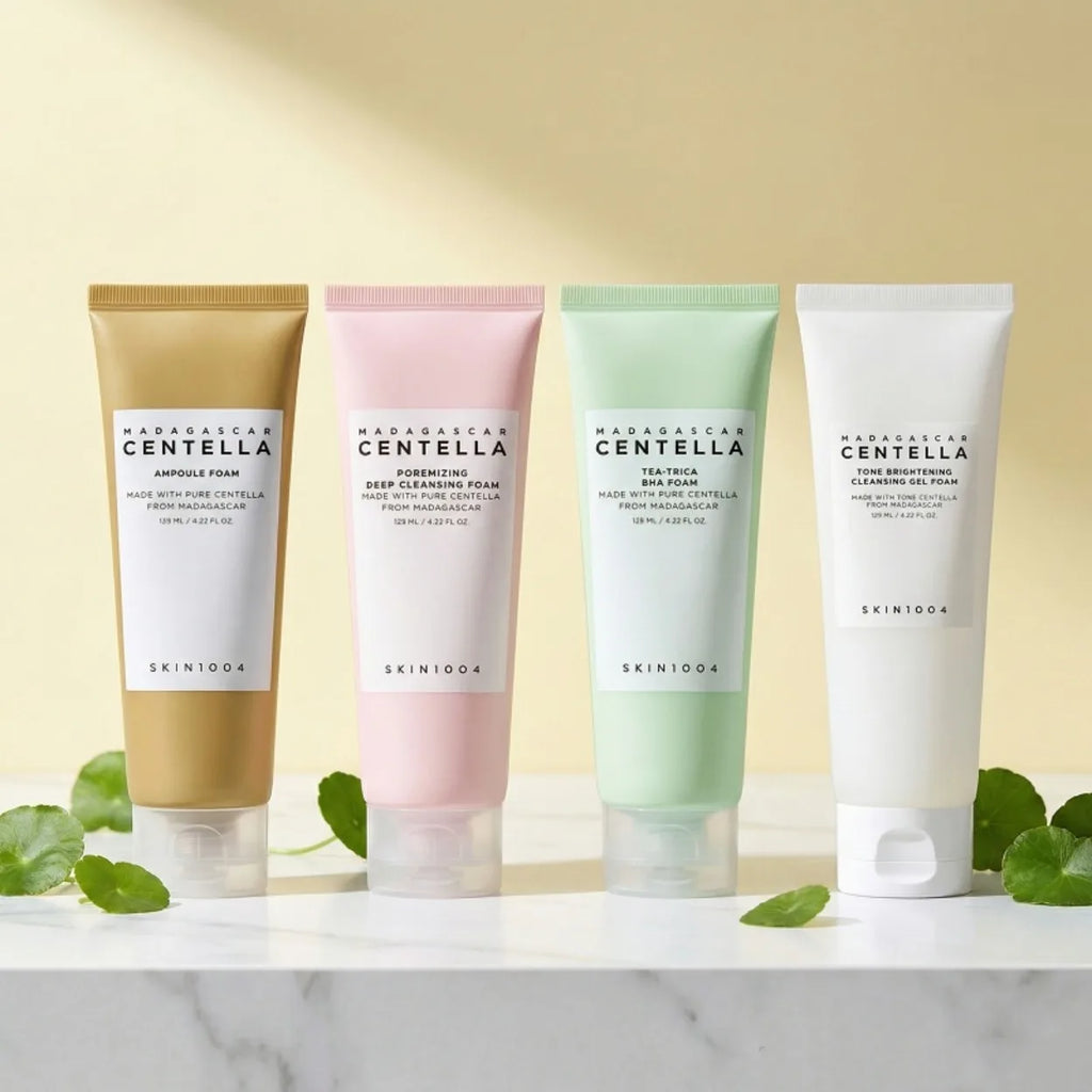Korean Centella Series Face Cleanser,Tone Brightening Gel Foam,Poremizing Deep Cleansing Foam Gentle Face Washing Products 125ml