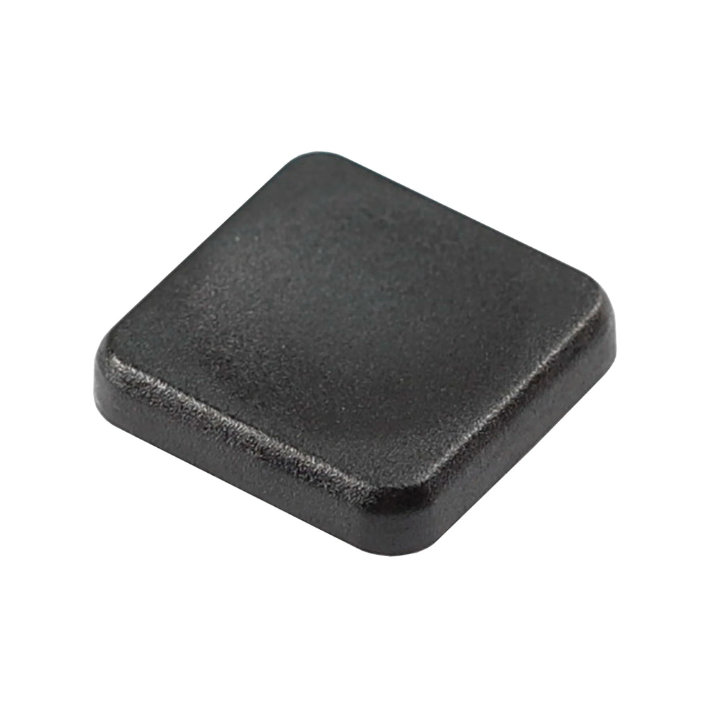 YMDK Square Round 1u Low Profile Blank Black White Keycaps PBT Material DIY for 1350 Switches Mechanical Keyboard
