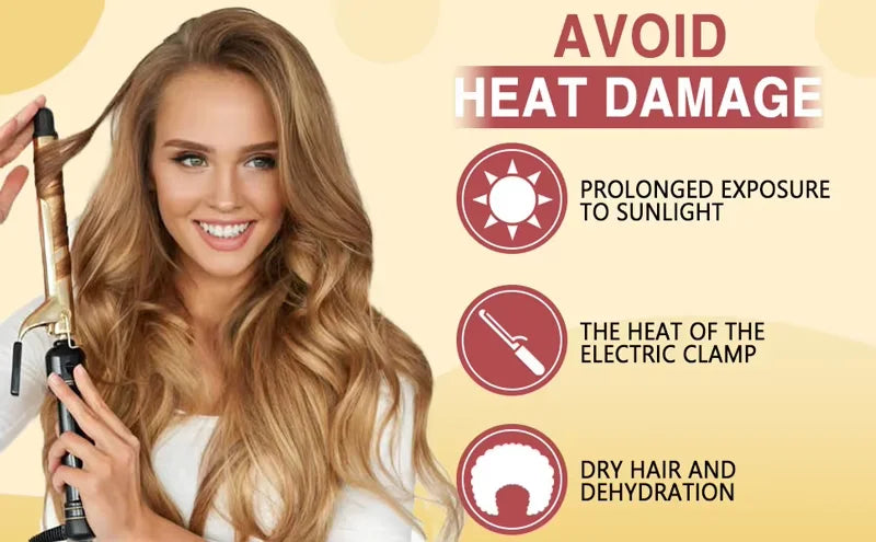 GOIPLE Coconut Thermal Protector Spray Hair Protectant Paraben Dye Free Protects Heat Damage Suitable for Men & Women Daily Care