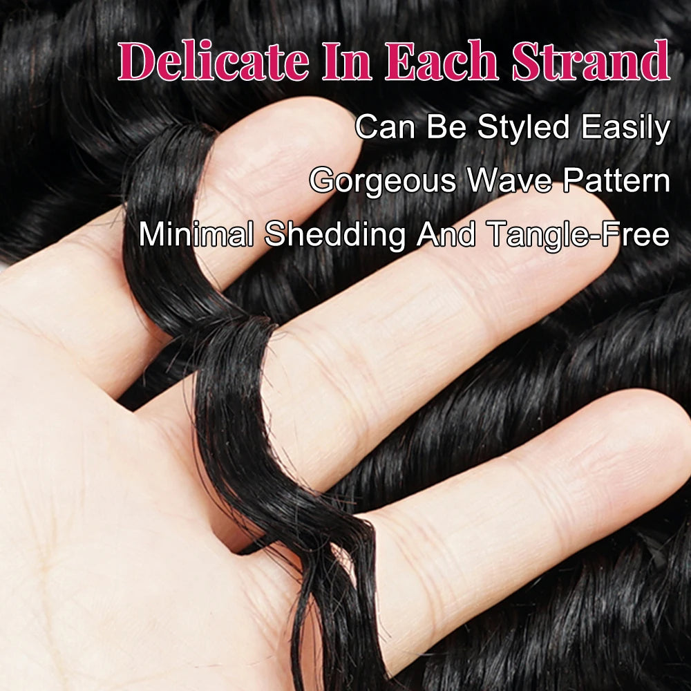 Deep Wave Crochet Hair Extensions – Multiple Colors & Pack Sizes