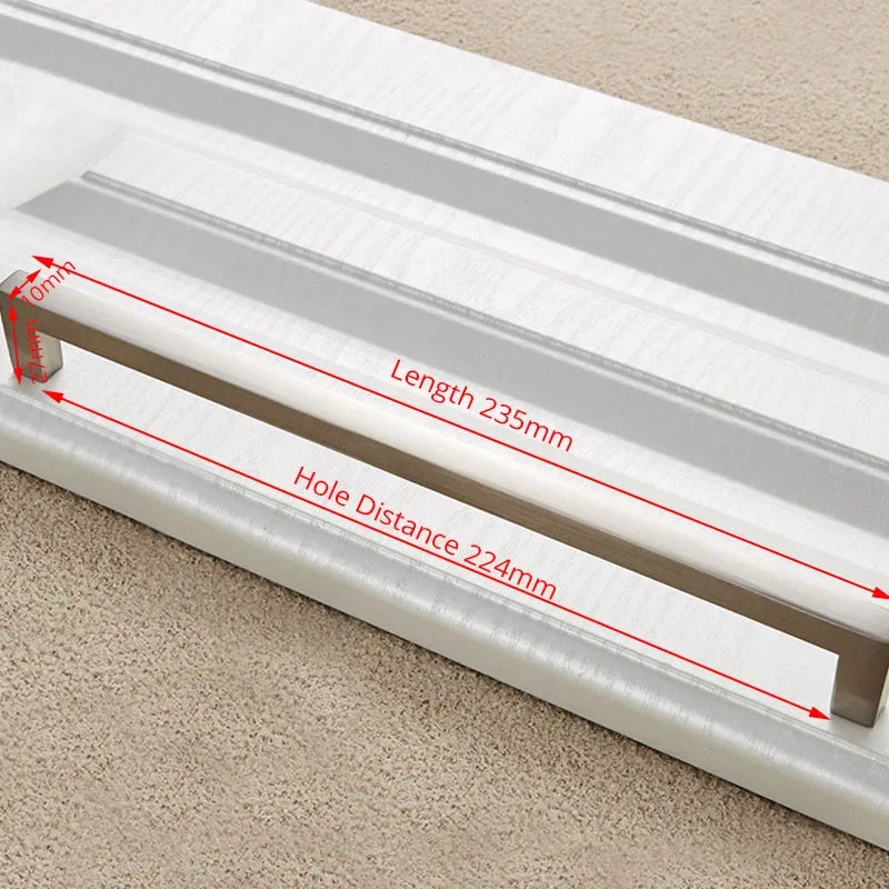 Modern Cabinet Handles Kitchen Door Handles Drawer Knobs Aluminum Alloy Wardrobe Door Handles Brushed Modern Style Hardware