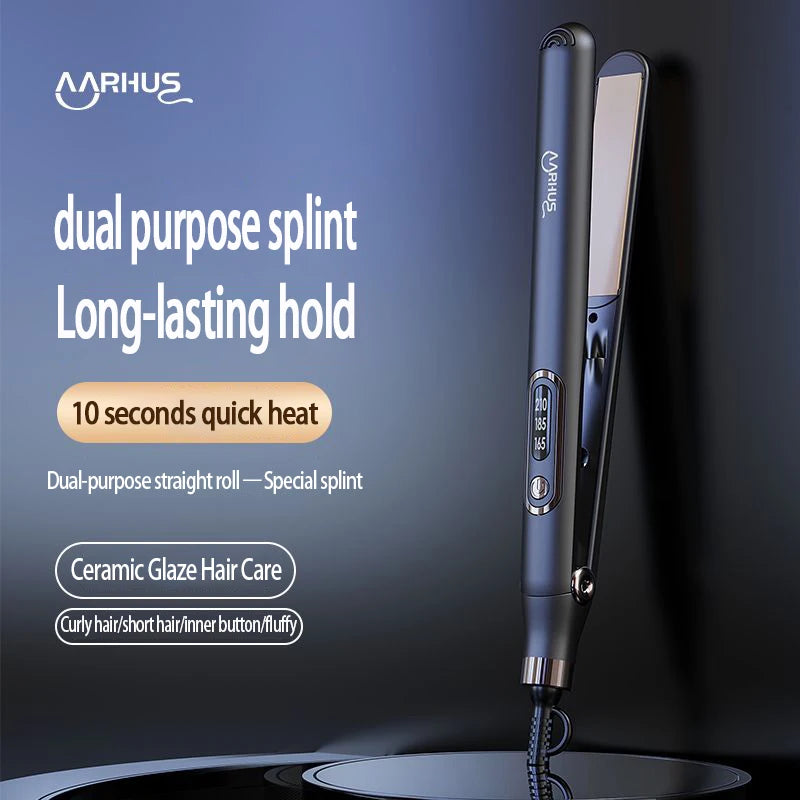 10 Seconds Fast Heating Hair Straightener Curler 2 in 1 For Xiaomi Professional Hairdressing Tools Hot Comb Hair Iron Brush