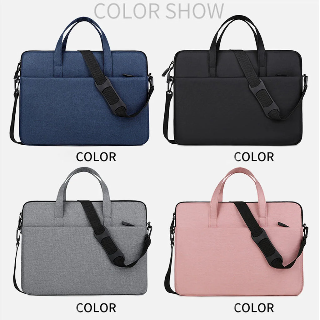 Lightweight Shockproof Laptop Bag Business Waterproof Multi-pocket Handheld Crossbody Bags Detachable Strap for Perfect and Work