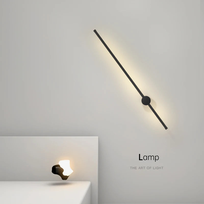 350° Rotatable LED Wall Lamps for TV Background Aluminum Hardwired LED Wall Lights Corridor Wall Sconce for Bedroom Living Room