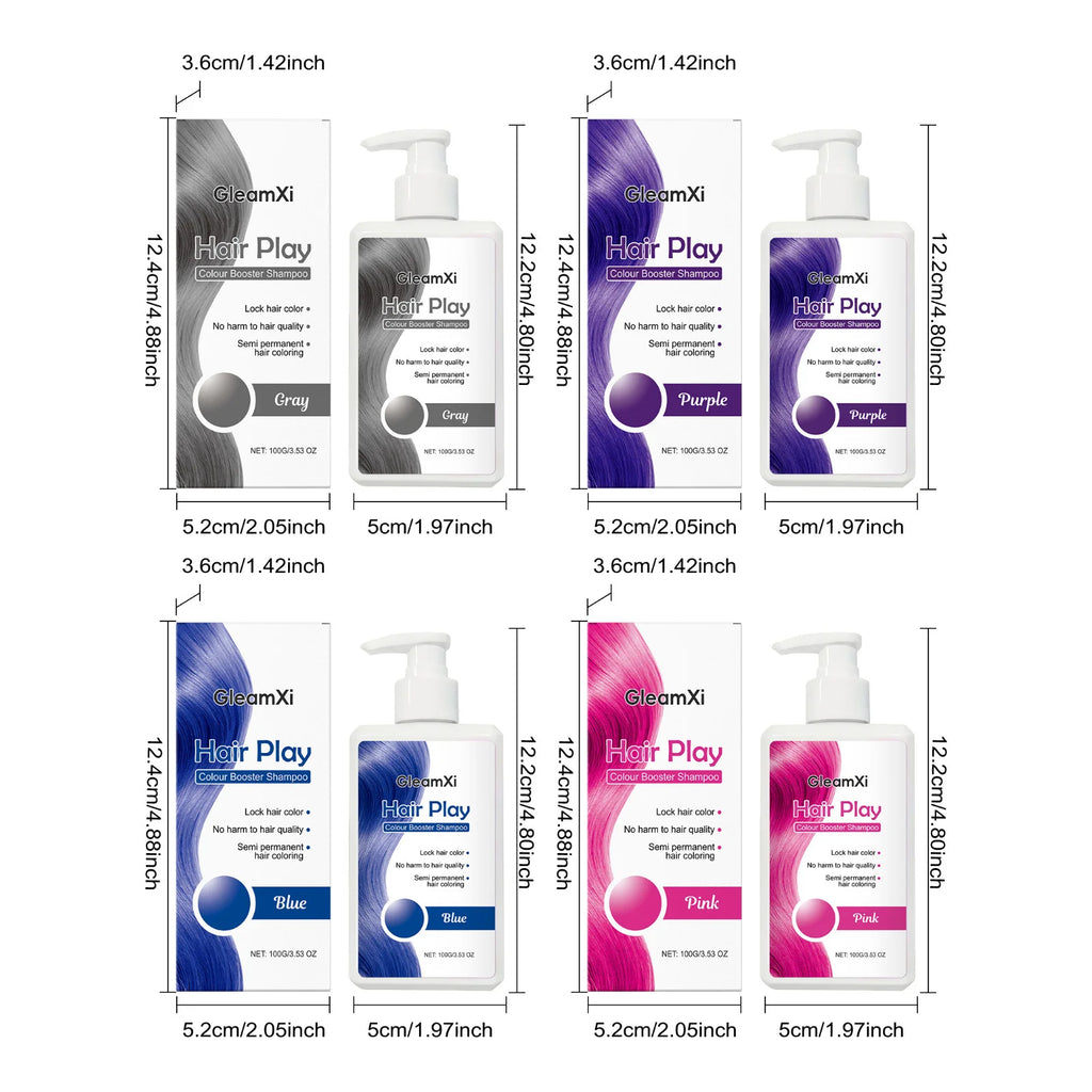 Hair Coloring Shampoo Color Enhance Hair Dye Protection Fade Yellow After Bleach Hair Non-Irritating Fixing Hair Dye Shampoo