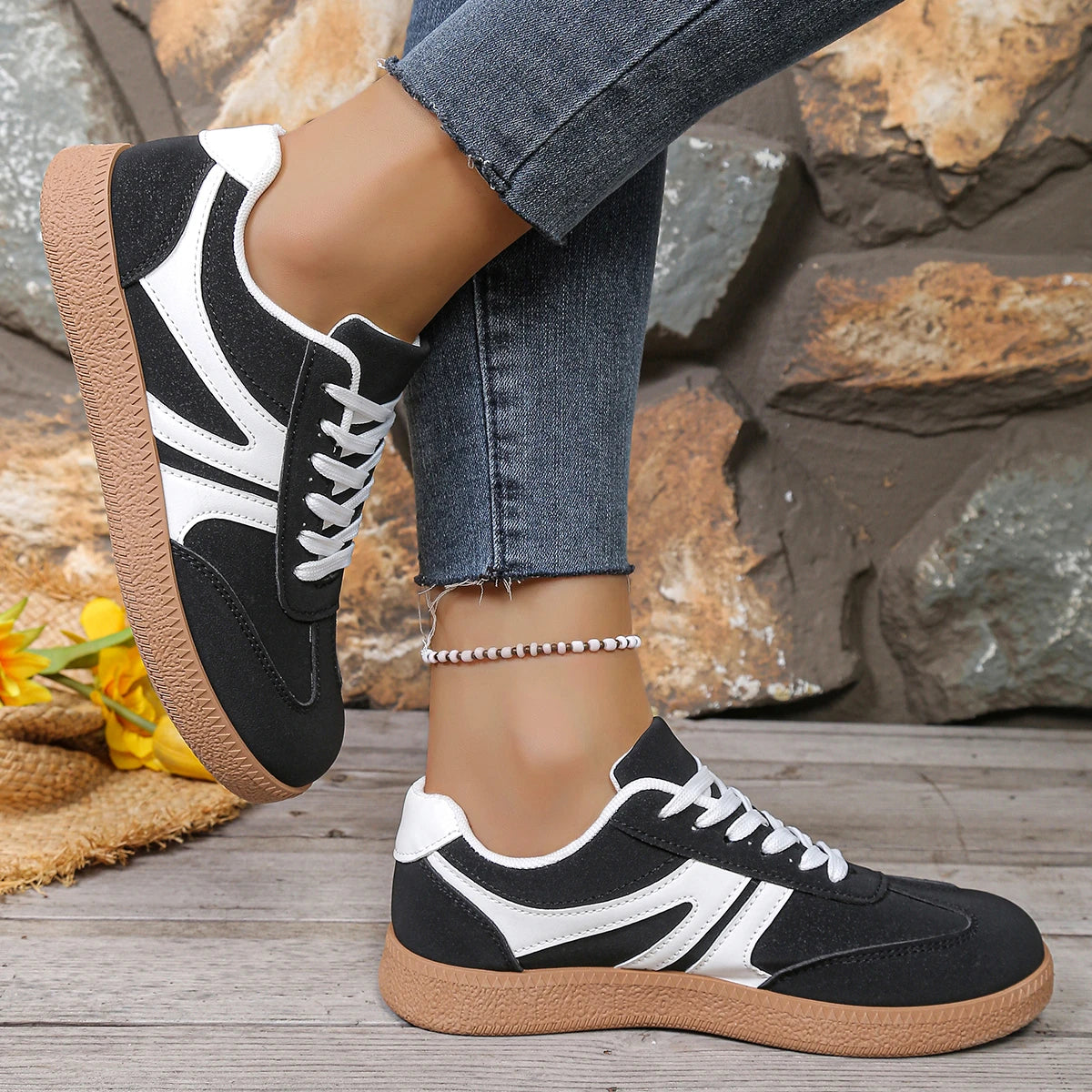 Women's Casual Sneakers Spring/autumn Fashion Round Toe Training Shoes Casual Comfortable Walking Shoes Women