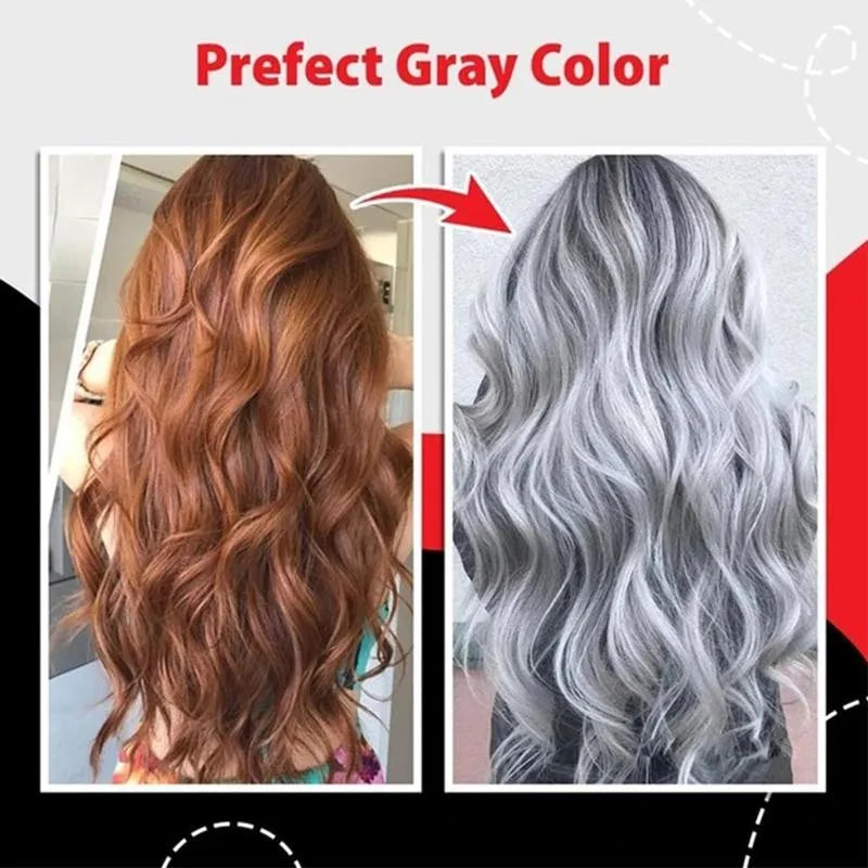 Gray Color Hair Dye Cream Unisex Smoky  Punk Style 100ml Light Grey Silver Permanent       s