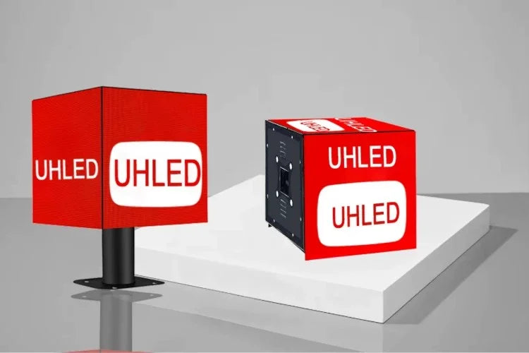P2.5-P4 Indoor 3D Cube LED Display – 4/5-Sided HD Video Walls