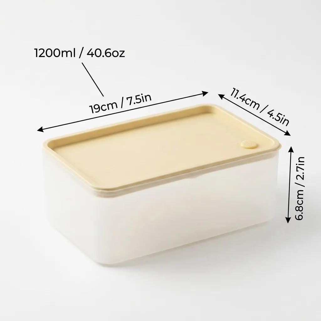 Stackable Plastic Lunch Box For Kids Students Portable Bento Box Microwave Safe Refrigerator Sealed Food Storage Container