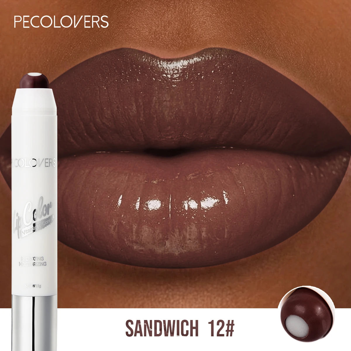 Lipstick - Long-Lasting Lip Tint, Ideal For Everyday Wear, Brown And Red, Lip Cosmetic
