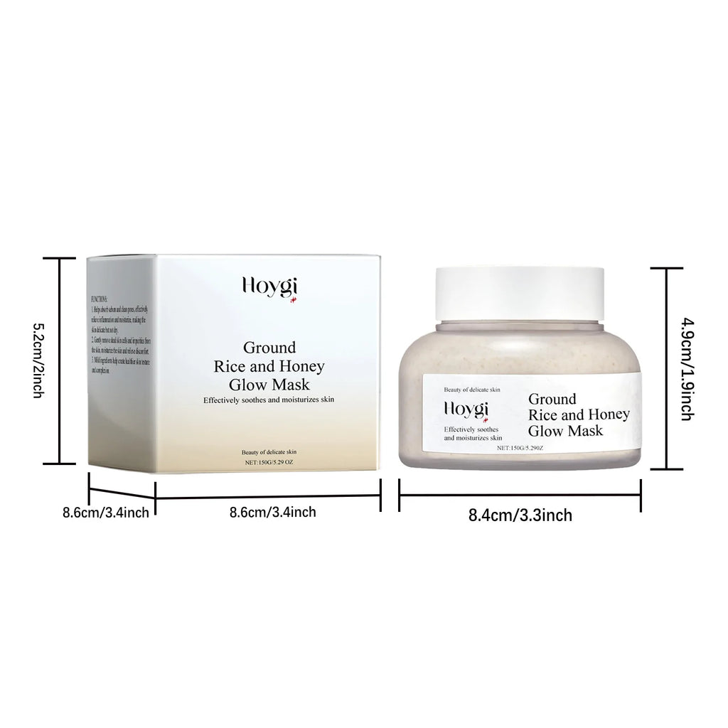 Rice Raw Pulp Mask Replenishment Moisturizing Fade Dark Spot Repair Sensitive Skin Shrink Pore Hydrating Mask Korean Skin Care