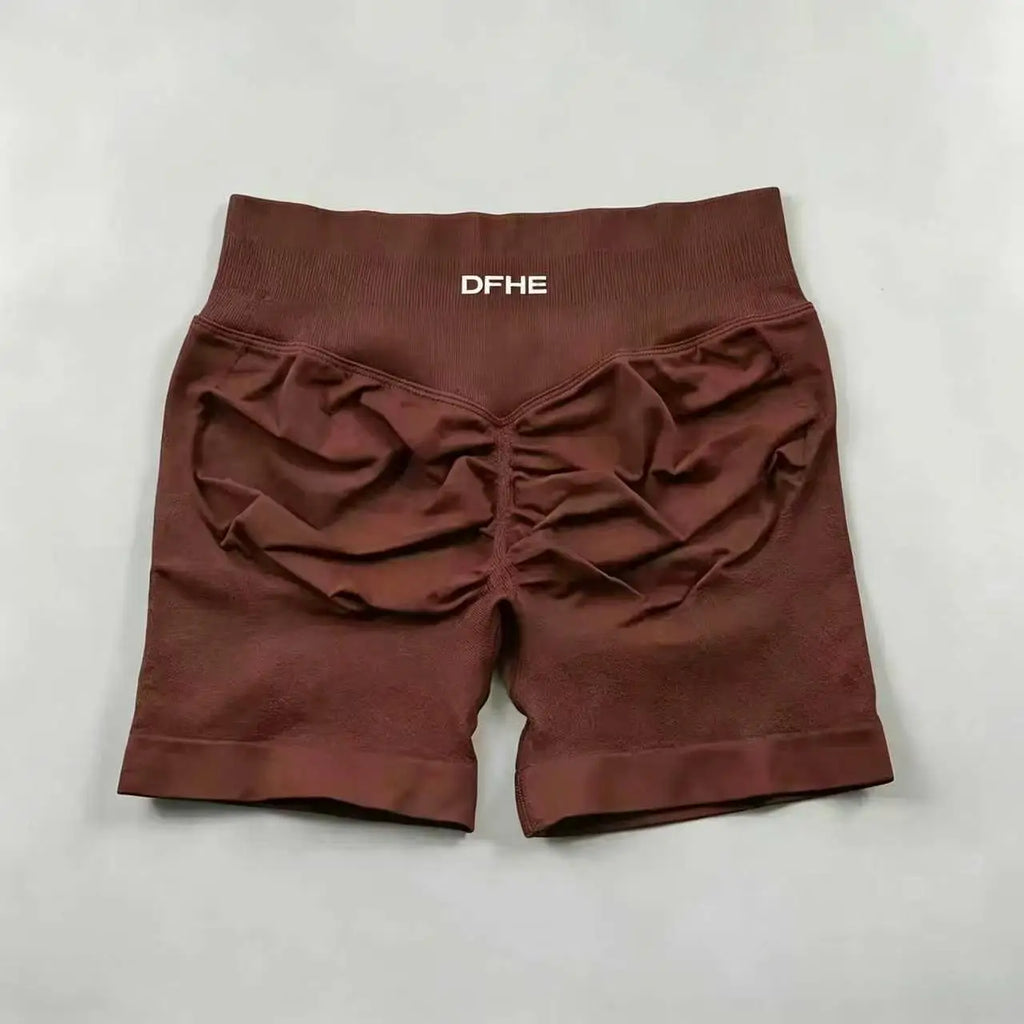 DFHE Camisole Fitness Shorts, High Waisted and Hip Lifting Yoga Shaping Shorts, Breathable Sports Running Fitness Shorts