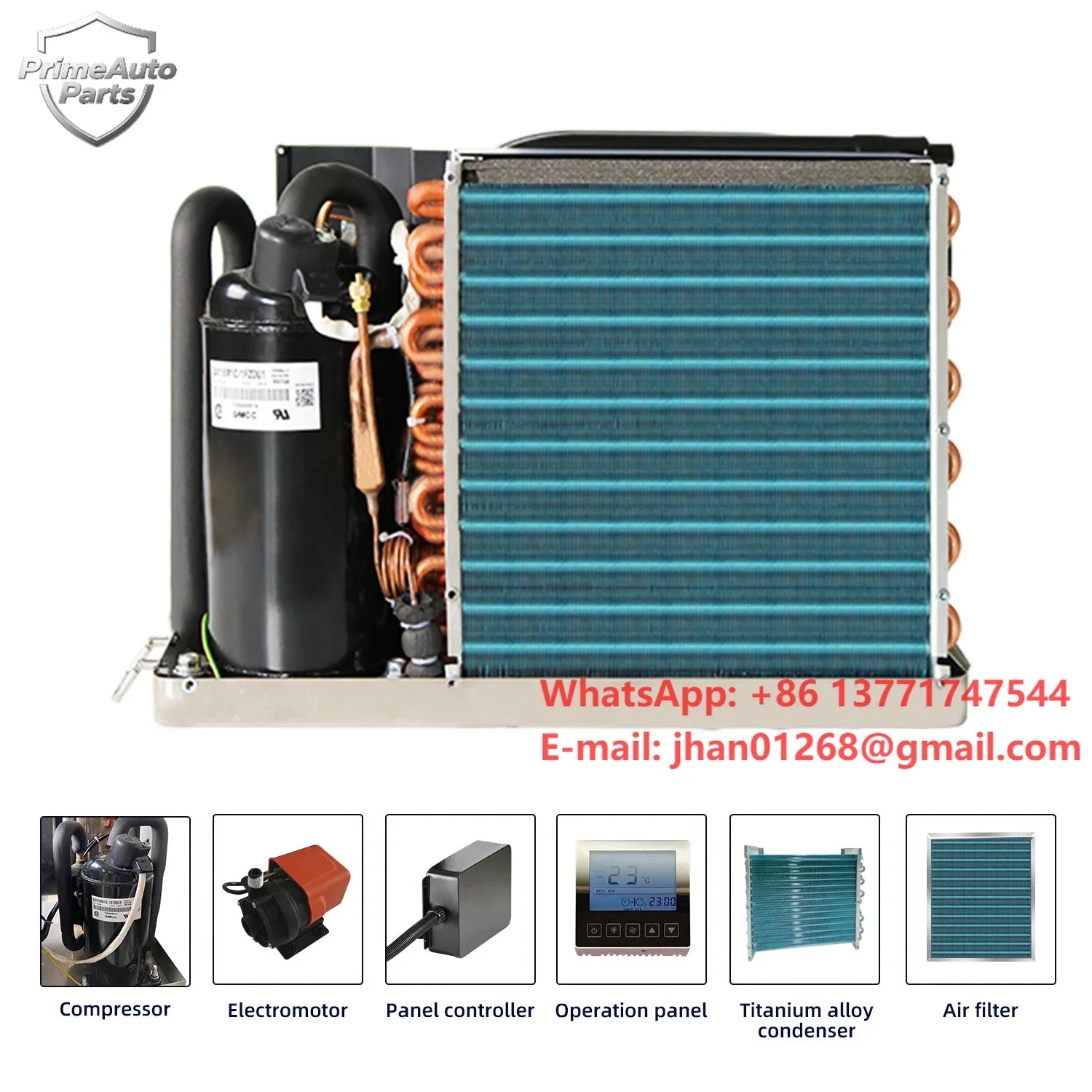 2024 DC Self-contained 12V 24V 48V 110V 220V 230V Cooling System Cooled Chiller Marine air Conditioner for Boat 9000BTU-24000BTU