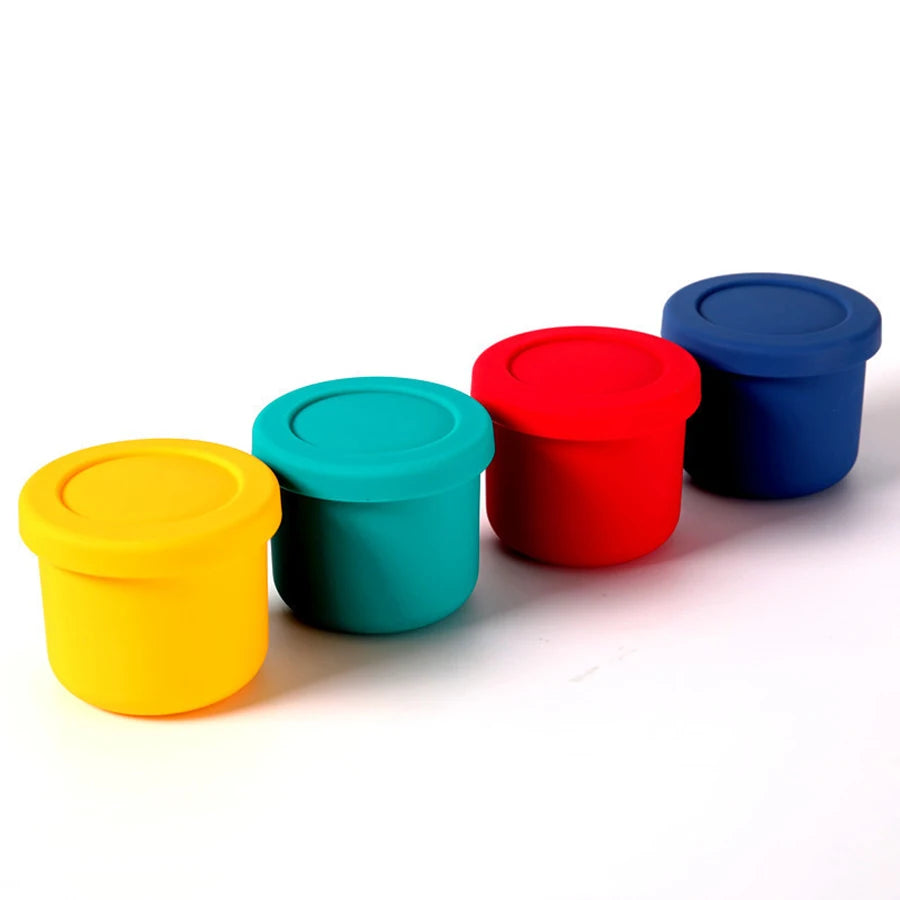 Food-Grade Silicone Lunch Box Microwave Heating Preservation Box Storage Box Sealed Lunch Box Food Preservation Box