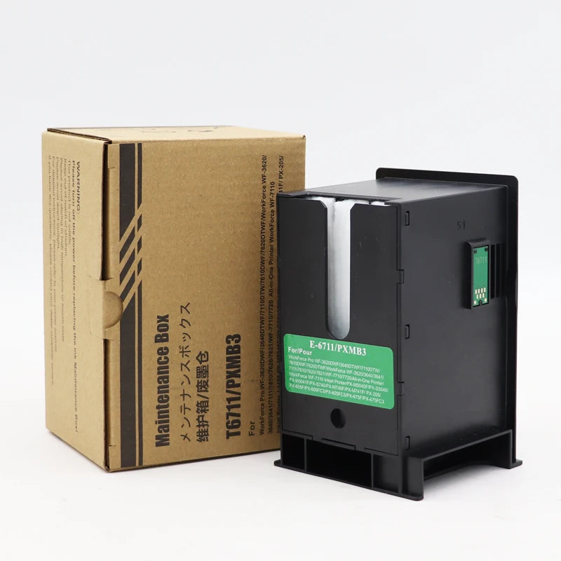 1PC T6711 C13T671100 Maintenance Box For Epson WF-3620 3640 WF-7110 WF-7610 WF-7620 WF-7710 WF-7715 WF-7720 3450 3530 3010 L1455