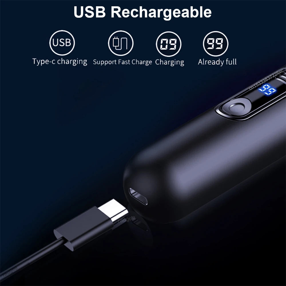 Nose Hair Trimmer for Men Electric Nose Hair Remover Mini Nose Hair Clipper USB Rechargeable Electric Nose and Ear Hair Trimmer