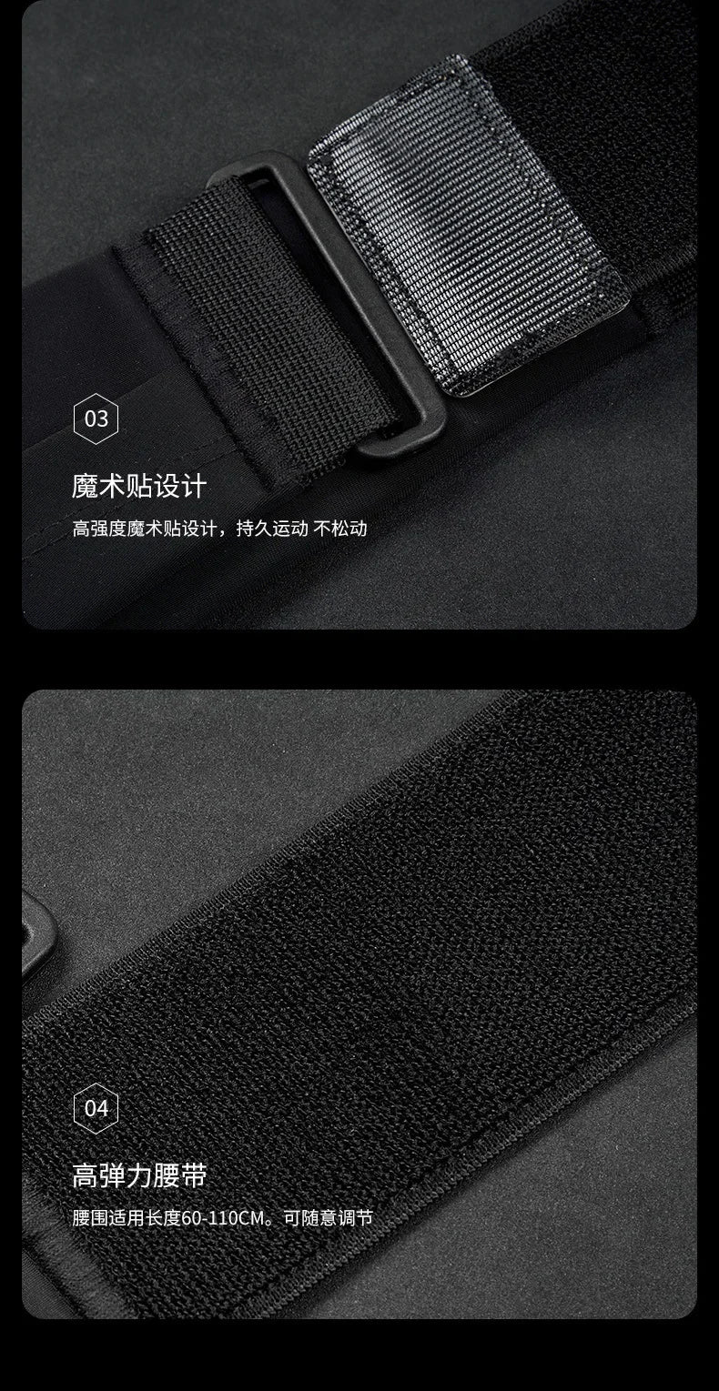 New Outdoor Sports Running Waistband Phone Pouch For iPhone 15 14 13 12 11 Pro Max AirPods Pro 3 Ultra-thin GYM Waist Pack Bag