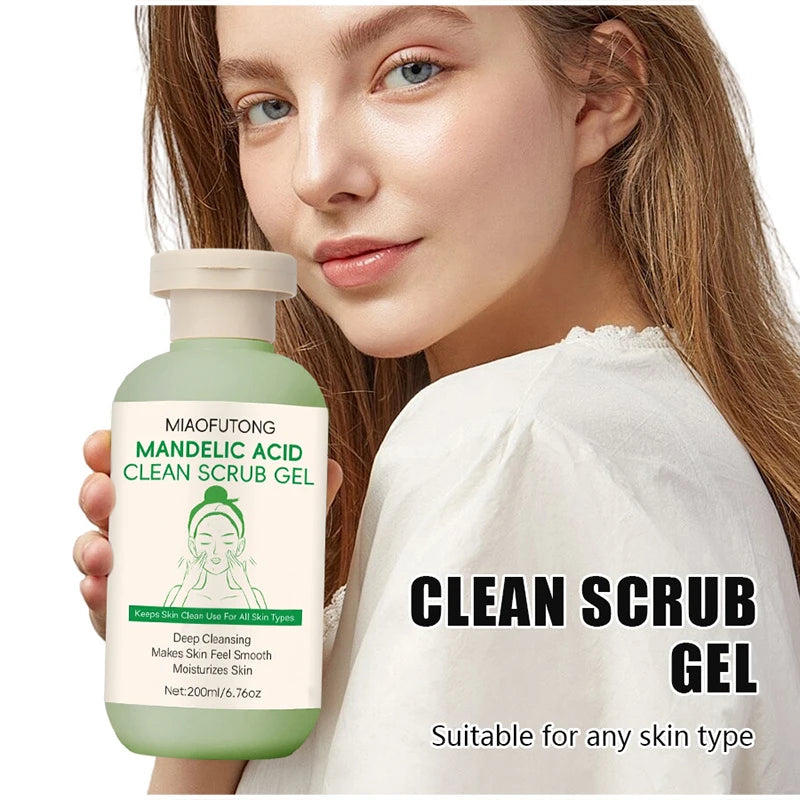 Korean Mandelic Acid Exfoliating Gel Deeply Cleanses Pores On Face Body Gently Removes Dead Skin Improves Facial Skin Texture