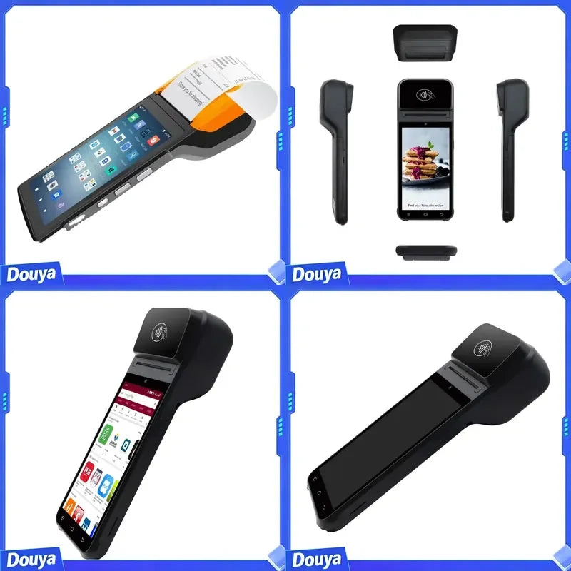 Mobile POS Terminal Android 13.0 Octa-core 2.3GHz 3GB RAM 32GB SSD Wi-Fi Bluetooth USB Thermal Printer Handheld Mobile POS