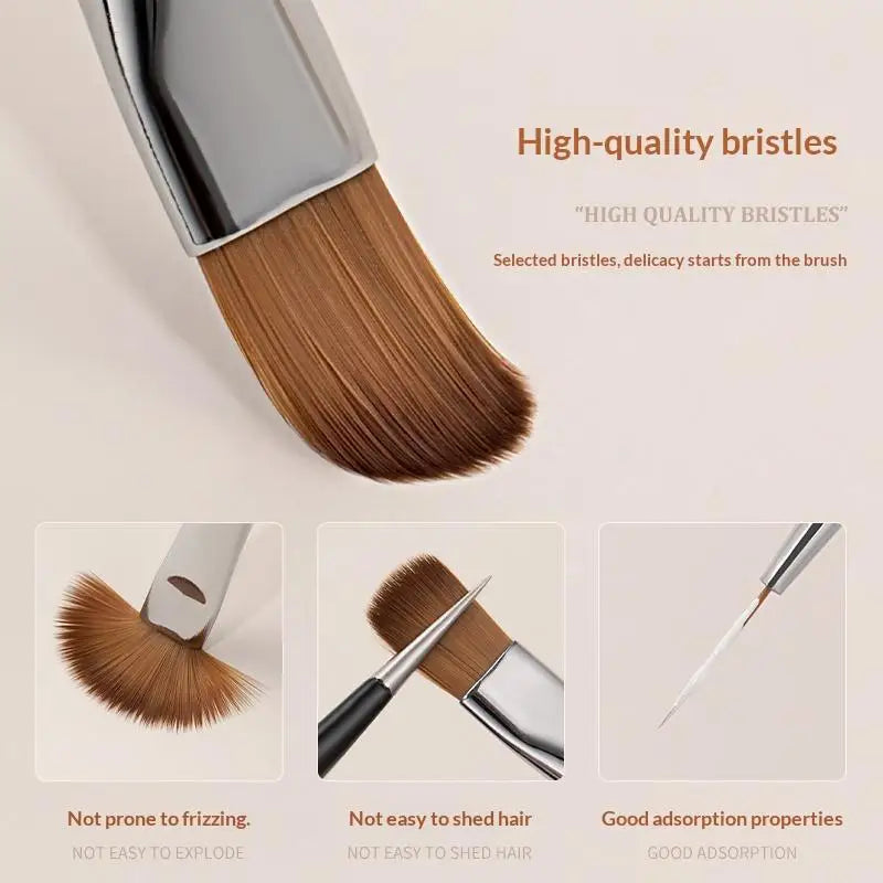 Nails Art Liner Brush Elongated Lines Drawing Painting Nail Design Pen UV Gel 3D Carving Brush Professional Manicure Salon Tool
