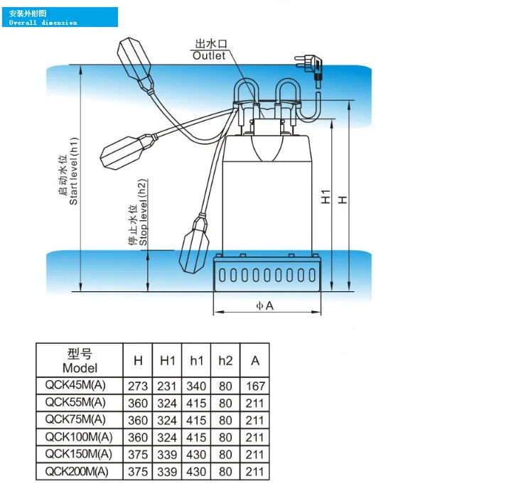 electric submersible pump suitable for swimming pool fountains aquarium water circulation