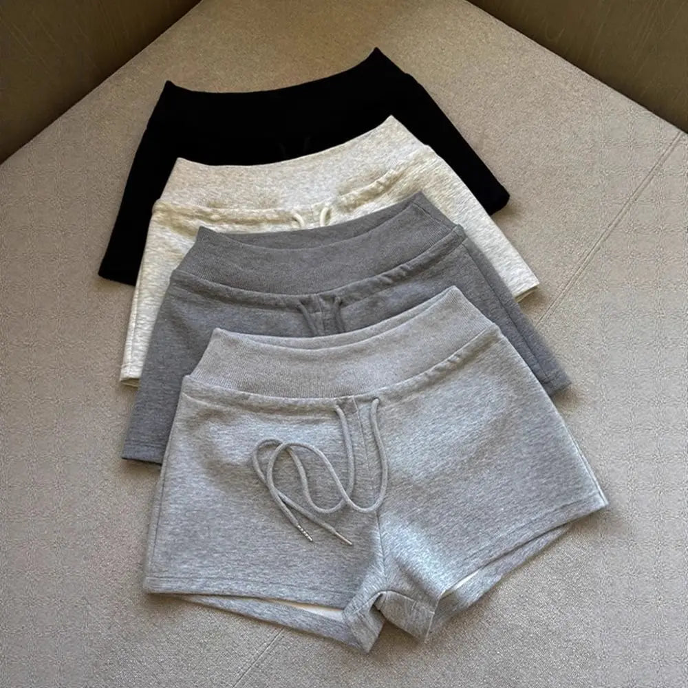Drawstring High Waist Shorts Slim Fit Trousers Hot Woman Short Pants American Style Pajamas Pants Summer Casual Shorts Female