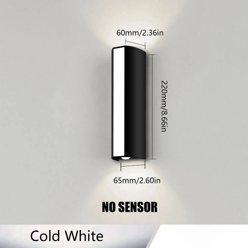 Outdoor LED Wall Light 6W IP66 Waterproof Lamp Warm White Cold White Exterior Wall Mounted Lighting for Home Decor
