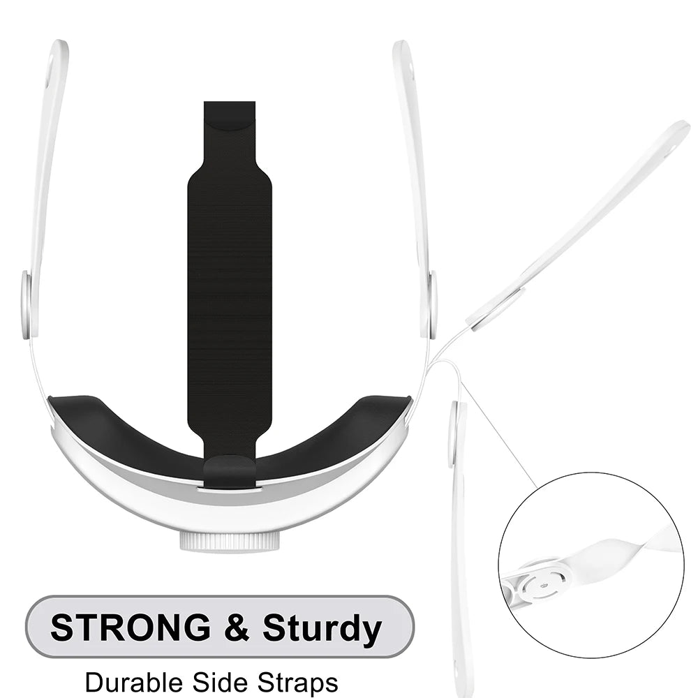 HUANDAI Design For Meta Quest 3/Oculus Quest 3 Elite Strap Adjustable Head Strap