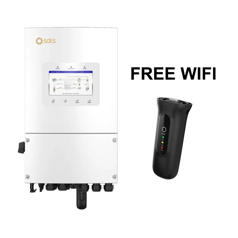 Solis 3KW 5KW 6KW 8KW Hybrid Inverter S6-EH1P8K-L-PLUS Single Phase 230V 48VDC IP66 Solis Inverter Max 6 Pcs In Parallel