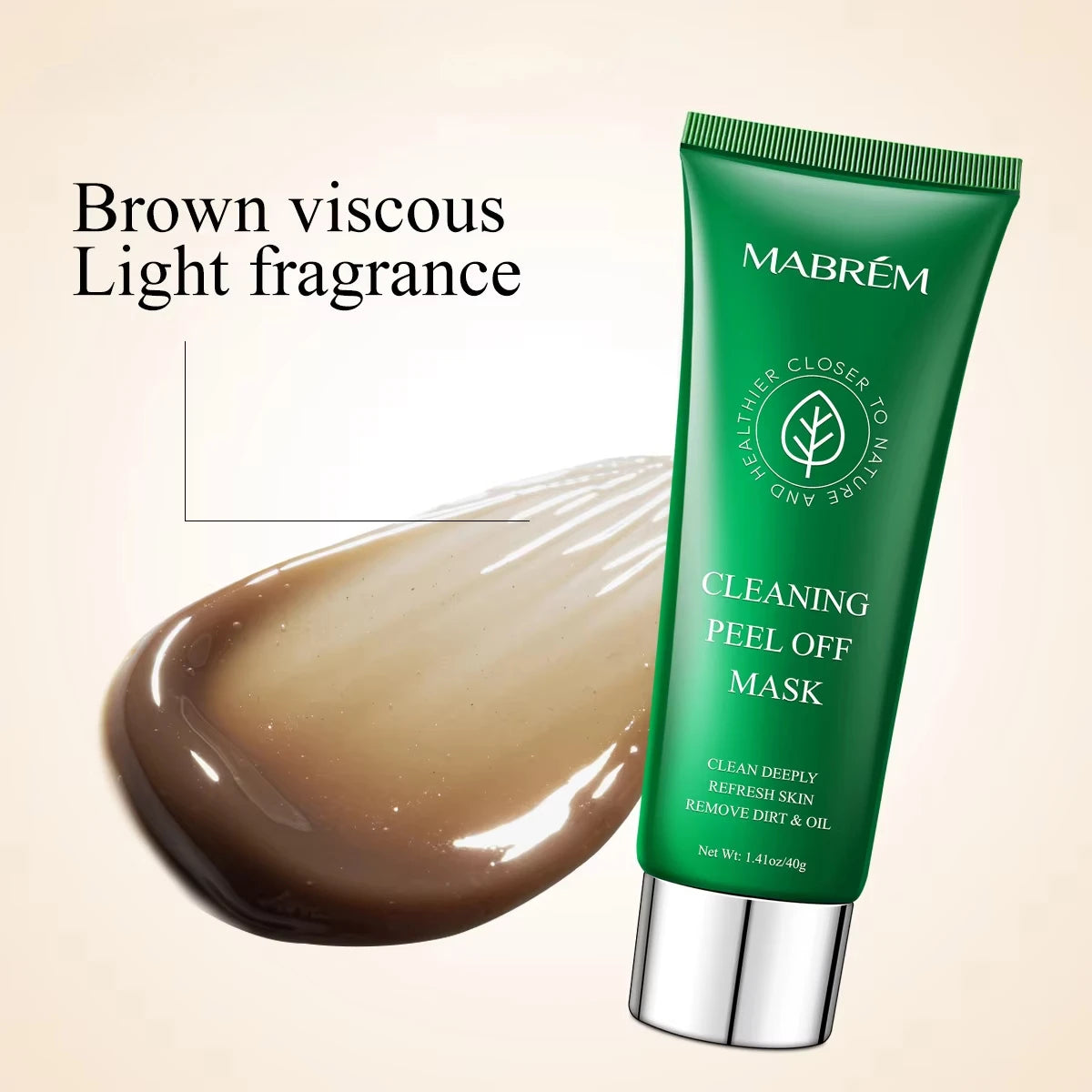 Plant Extract Cleaning Peel Off Mask Deep Clean Remove Blackheads Oil Dirt Refresh Bright Skin Pore Cleansing Facial Mask 40G