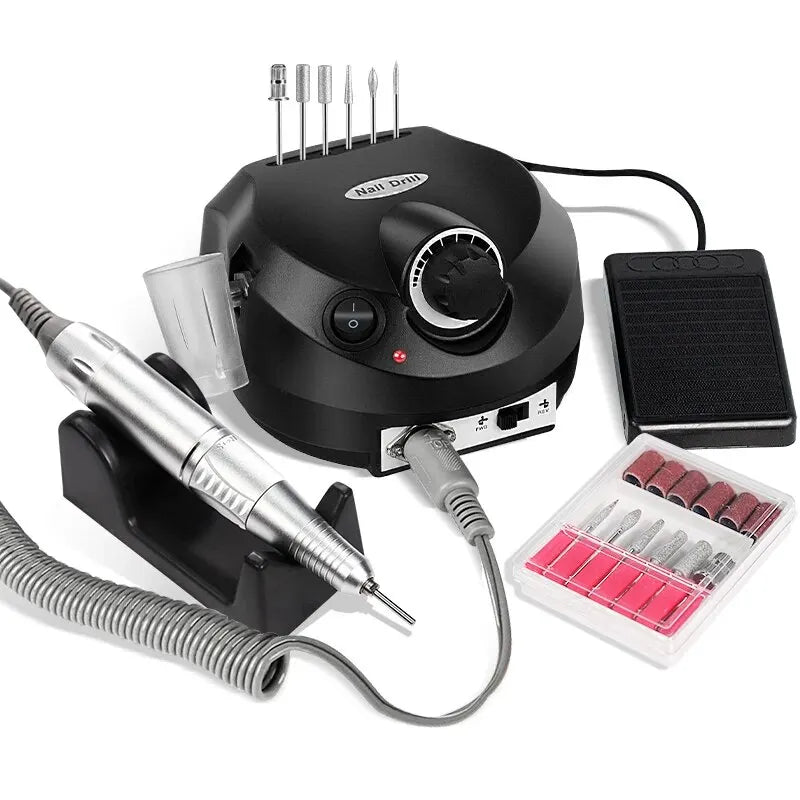 35000RPM Professional Nail Drill Machine for Manicure Drill Tips Electric Nails Sander Pedicure File Polisher Equipment Tools