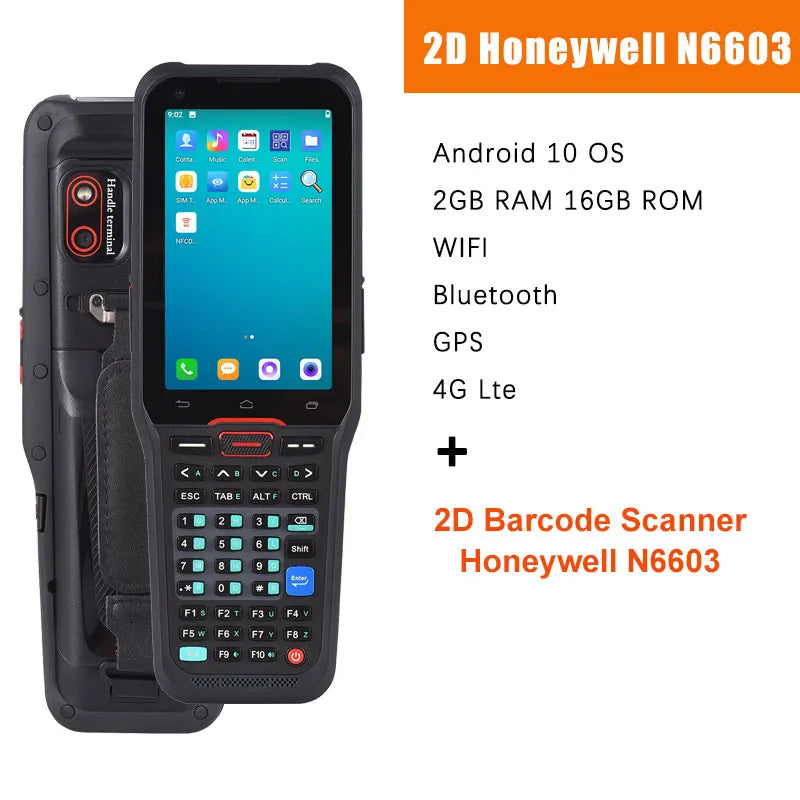 Android Rugged PDA Handheld Terminal 1D/2D QR Code Barcode Scanner NFC for Inventory Logistics Warehousing Data Collector