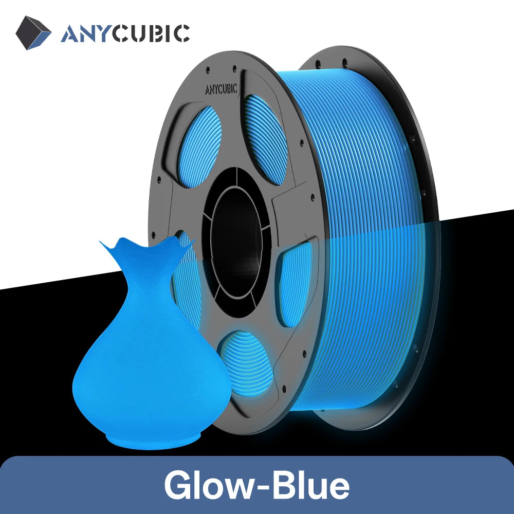 ANYCUBIC Glow Filament 3D Printer Luminescent PLA Glow in The Dark ECO-friendly Luminescent Materials for Kobra S1 Kobra X