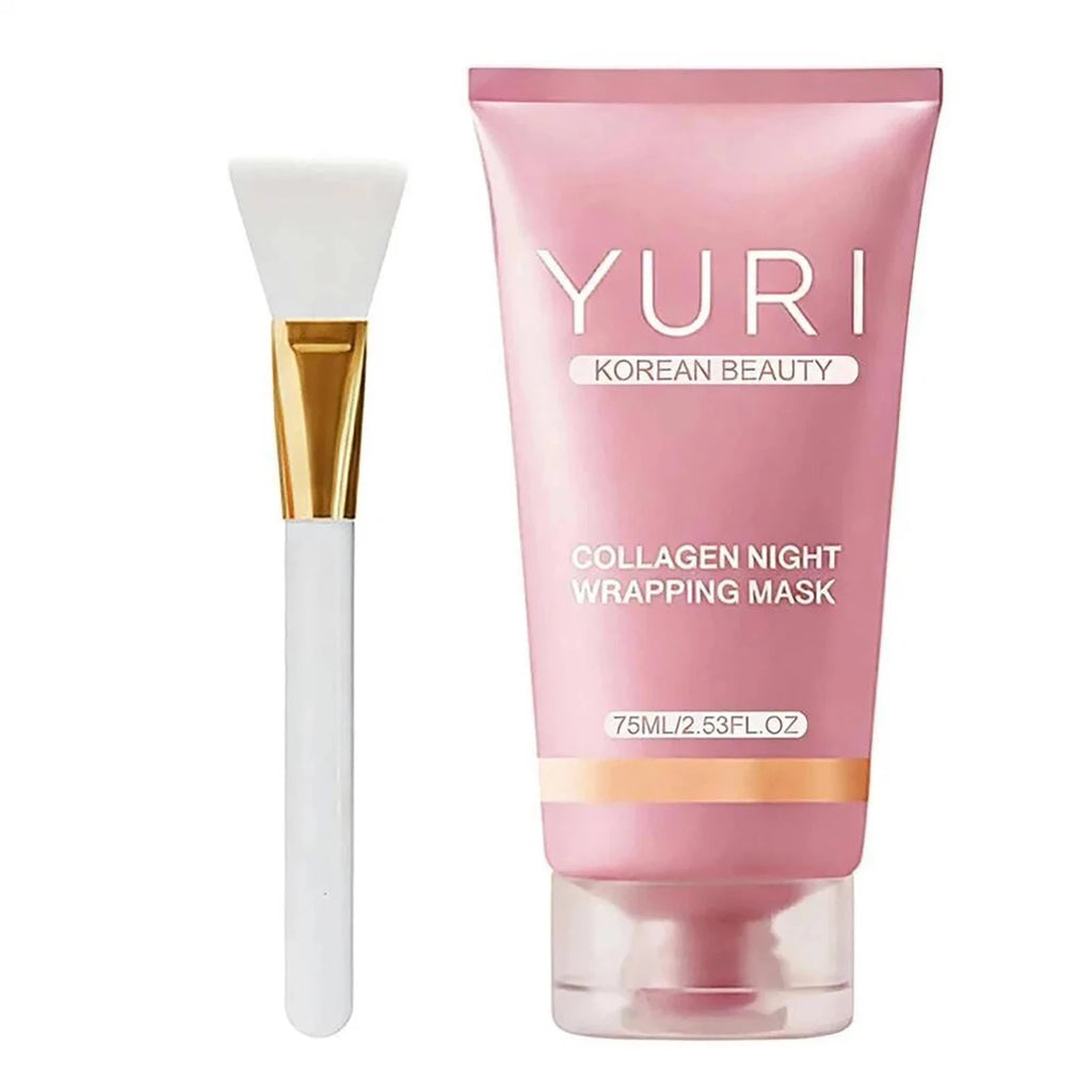 75ml Collagen Overnight Wrapping Peel Off Face Mask Skin Care Night Mask for Reduce Fine Lines Dullness Anti-Aging Skin Car