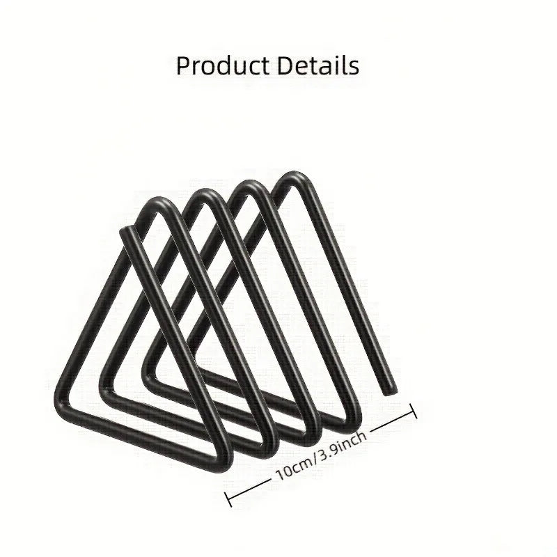 Sturdy Kitchen Storage Shelf , Heavy-Duty Metal Cutting Board Organizer-Space-Saving Kitchen Storage Rack with Triangular Design