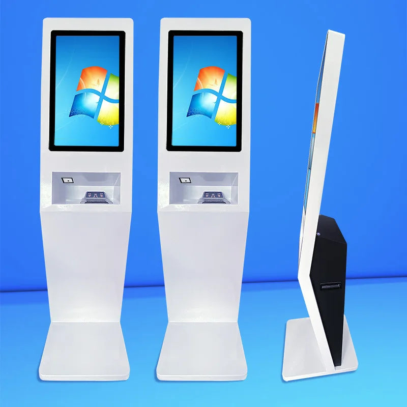Wall Mounted Touch Order Payment Kiosk 21.5 Inch Restaurant Automatic Touch Kiosk Installation Wondos/android System