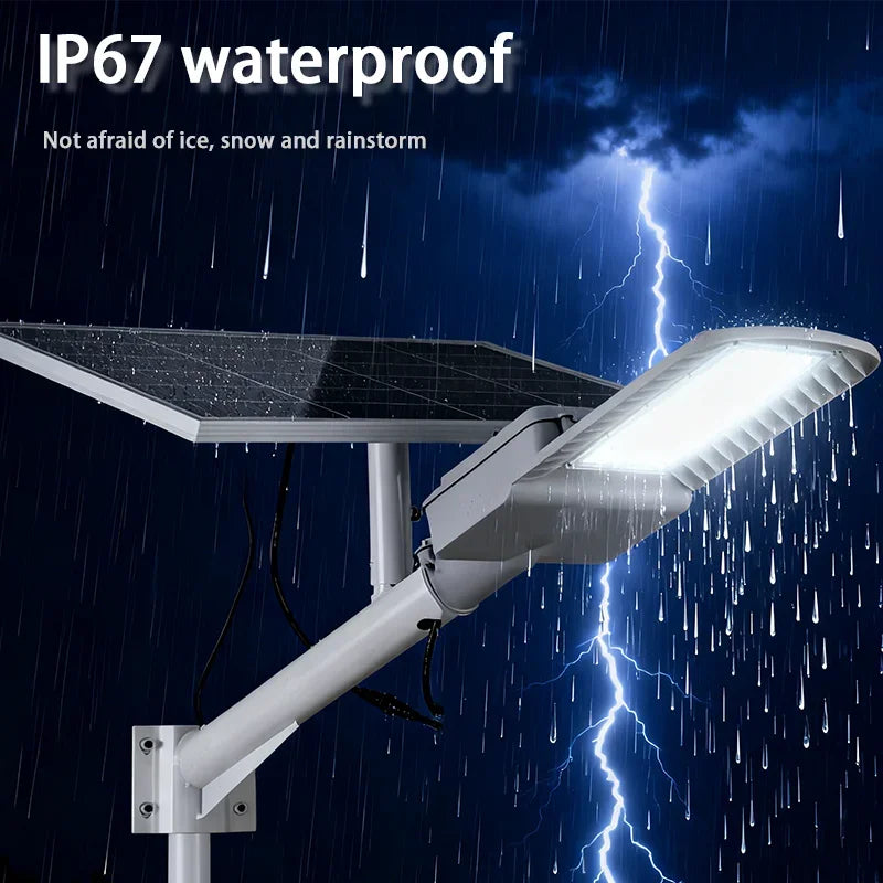 Ultra-Bright Solar Powered Lamps Solar Street Lights Dusk to Dawn Security Flood Lamp for Garden/Parking-Lot/Square/Yard/Wall